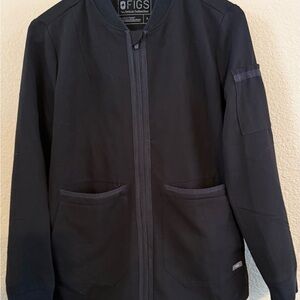Figs ballerina, scrub jacket, black